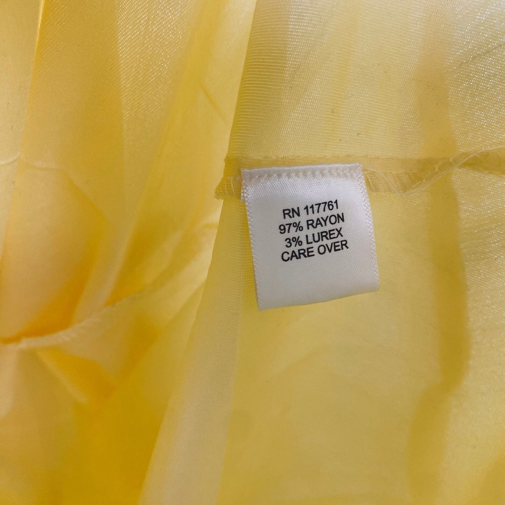 Anthropologie Spee Medium Midi Dress Butter Yellow Cottagecore Coquette Feminine - Picture 6 of 6